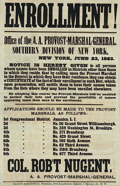 The 1863 Draft and Race Riots in New York City