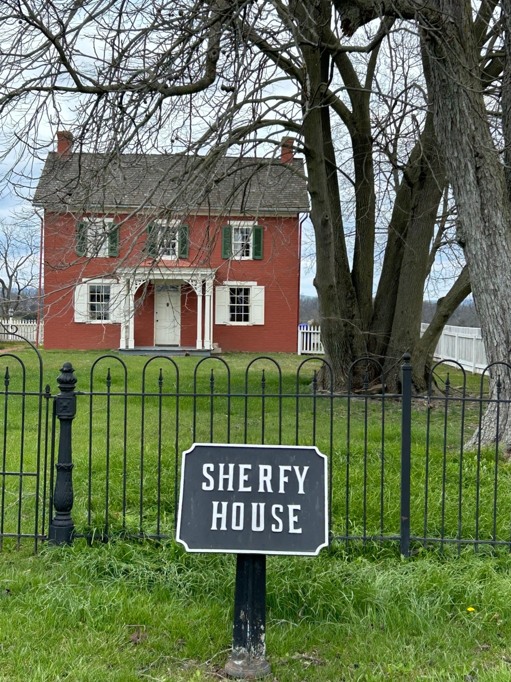The Historic Joseph Sherfy Farmhouse at the Gettysburg National Military Park, in Gettysburg, Pennsylvania